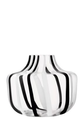 LSA Stripe 7.75-Inch Vase in Black/White at Nordstrom