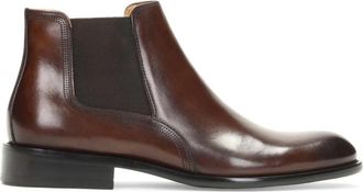 Kazar Bruine Chelsea-laarzen voor mannen - Heren - Chelseaboots - Bruin - 46 EU - Leer - Schoenen