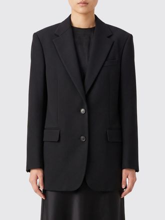 Dries Van Noten Blazer corto monopetto in poliestere con collo classico