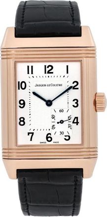 Jaeger-LeCoultre Pre-owned Jaeger LeCoultre Reverso Hand Wind Silver Dial Mens Watch 240.214