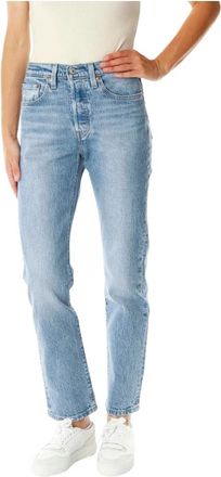 Levi's Straight Fit Jeans - Dames - Regular Fit Jeans - Blauw - W23 L32 - Denim - Jeans