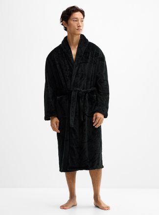Le 31 Mens Ultra-soft herringbone bathrobe
