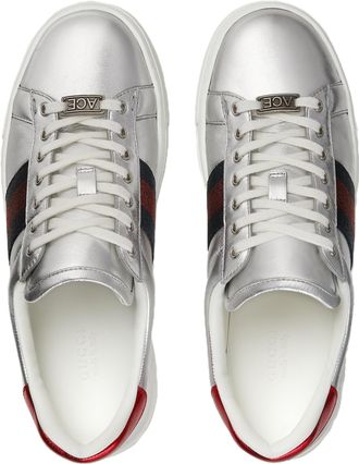 Gucci (WMNS) Gucci Ace Silver 757944-AACPB-8148