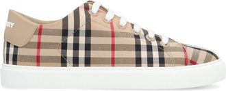 Burberry Controleer Sneakers - Dames - Sneakers - Beige - 36 1/2 EU - Leer - Schoenen