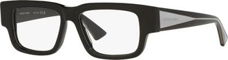 Bottega Veneta 51mm Rectangle optical glasses in Black at Nordstrom