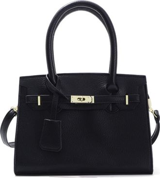 Adornia Faux Leather Top Handle Bag in Black at Nordstrom Rack