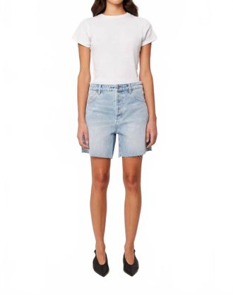 Rolla's 90S Relaxed Jean Shorts In Longbeach Wash
