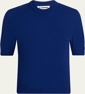 Jil Sander Wool Knit Short-Sleeve T-Shirt