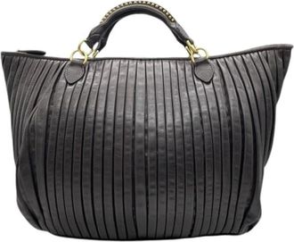 Miu Miu Pre-owned Tote Bags, female, Brown, Size: ONE SIZE Pre-owned Leather Shoulder Bag