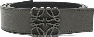 Loewe Cintura con fibbia logo - Grigio
