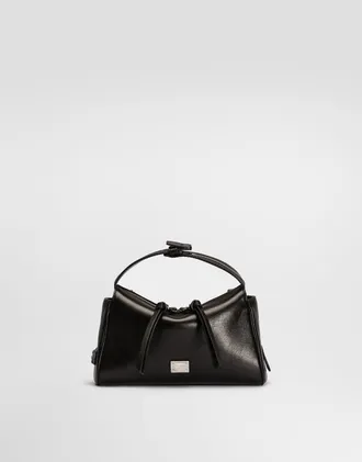 Dolce & Gabbana Vittoria Calfskin Handbag - Woman Shoulder And Crossbody Bags Black Onesize