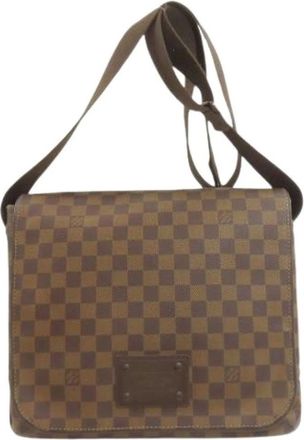 Louis Vuitton Pre-owned Cross Body Bags, female, Brown, Size: ONE SIZE Pre-owned Damier Canvas Shoulder Bag