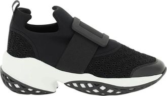 Roger Vivier Scuba en Kant Sneakers - Dames - Sneakers - Zwart - 38 EU - Schoenen