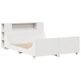 Berkfield Home Full Bed Frame without Mattress White 150x200 cm King Size Solid