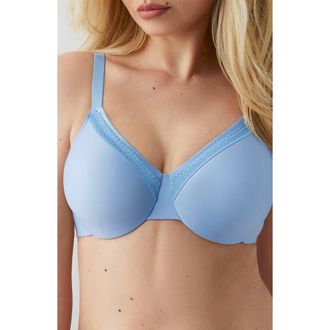 Wacoal Perfect Primer Full Coverage Underwire Bra in Bel Air Blue at Nordstrom, Size 44D