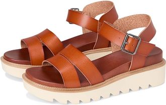 Mia Jovie Womens Sandals Cognac : 7.5 M, Faux Leather
