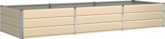 vidaXL Jardinera Marfil 290 X 100 X 45 Cm Acero Galvanizado Vidaxl