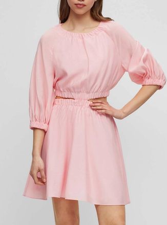 HUGO BOSS Womens Kang Dress - Pink - Size: 16
