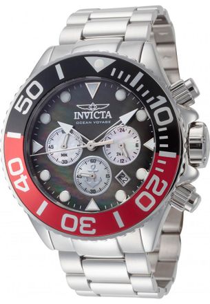 Invicta IN-48595 Mens Ocean Voyage Watch - Silver - One Size