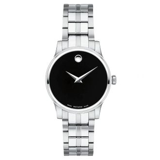 Movado Womens Classic Black Dial Watch