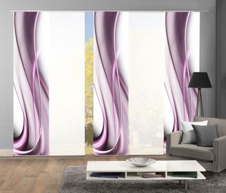 Home Wohnideen Schiebegardine »ONDAR« Klettband 5 Stk. tlg. HxB: 245x60, inkl. Befestigungszubehör