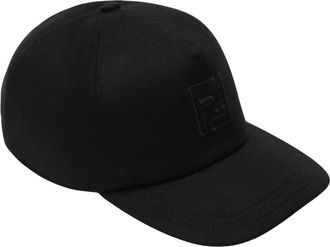 Fendi Zwarte zonneklep hoed - Heren - Petten - Zwart - ONE Size - Accessoires
