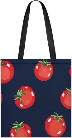 Generic T-omato Pattern Womens Tote Casual Shopping Bag Lightweight Shoulder Bags Hobos Handbag for Work Travel Daily 35x40cm