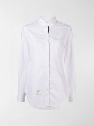 Thom Browne Blouse met logopatch - Wit