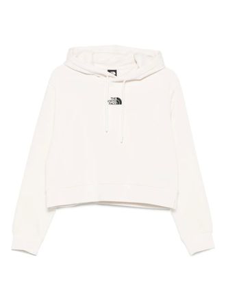 The North Face logo-embroidered hoodie - Neutrals