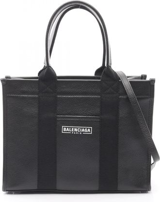 Balenciaga Black Leather Tote Bag (Pre-Owned)