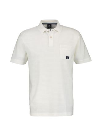 Lerros Poloshirt LERROS LERROS Herren Poloshirt mit aufgesetzter Brusttasche, Herren, Gr. S, weiss (broken wei&szlig;), 100% Baumwolle, ohne Ausschnitt, Shirts Pol