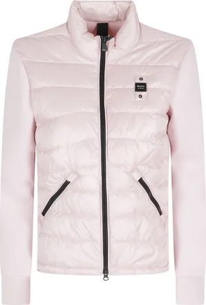 Blauer Pink Haskel Mandarin Collar Zippered Polyamide Down Jacket