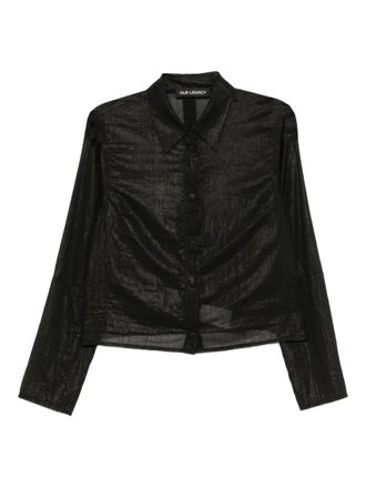 Our Legacy Auto shirt - women - Cotton - 36 - Black