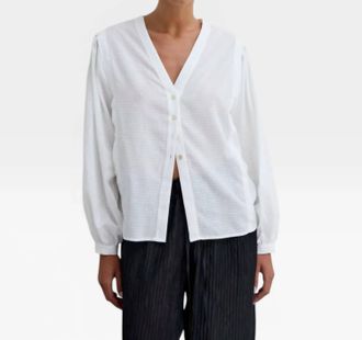 Diarte Rodas Blouse In White Check