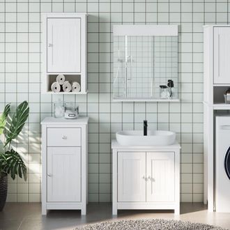 vidaXL Furniture Limited - Juego De Muebles De Ba&ntilde;o Berg 4 Pzas Madera