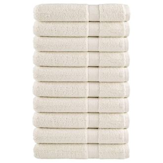 Berkfield Home Premium Sauna Towels SOLUND 10 pcs Cream 80x200 cm 600 gsm