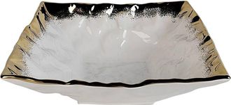 Alice Pazkus Porcelain Square Salad Bowl With Edge