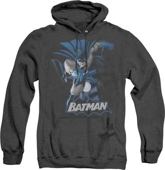 Gildan Justice League of America Batman Blue & Gray Adult Heather Hoodie / Hooded Sweatshirt