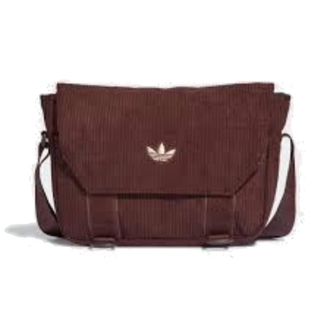 adidas Original NEXT Corduroy Messenger Bag Brown IQ3519