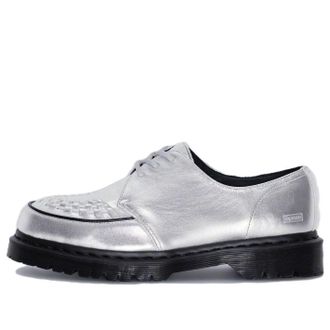 Dr. Martens Ramsey Supreme Nappa Leather Creepers Silver 31773040