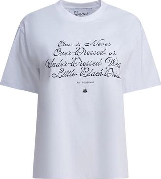 Semper Tshirtquotekarl-P - Dames - T-shirts - Wit - S - Tops