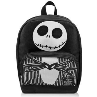 The Nightmare Before Christmas Nightmare Before Christmas Mini Backpack for Women - 10 Canvas Jack Skellington Backpack with Front Pocket Plus Bookmark | Jack Skellington Backpack P