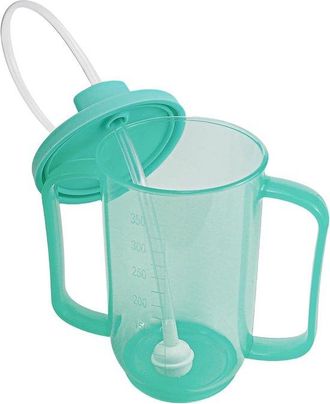 OEM Vaso Para Beber, Vasos Para Personas Mayores, Taza Con Boquilla Antisalpicaduras Y Tapa De Viaje De 350 Ml, Taza De Viaje Verde
