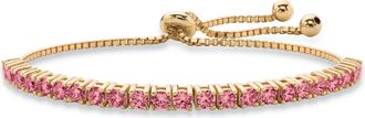 Palm Beach Jewelry Gold-Plated Birthstone Crystal Drawstring Bracelet