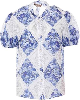 Twinset White And Blue Shirt
