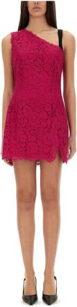 Dolce & Gabbana Pizzo Cordonetto H 120 Mini Jurk - Dames - Korte kleedjes - Roze - M - Katoen - Kleedjes