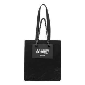 Li-Ning Logo Tote Bag Black White ABDS130-1
