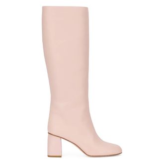 Red Valentino Heeled Boots, female, Pink, Size: 11 US Tall Knee-high Boot