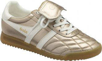 Gola Womens Stadium 86 Sneaker In Gold And Off White