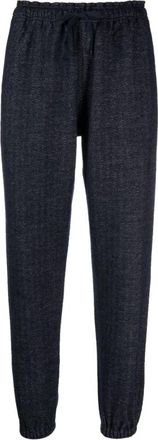 Ralph Lauren Joggingbroek met elastische tailleband - Dames - Sweatpants - Blauw - M - Katoen - Broeken